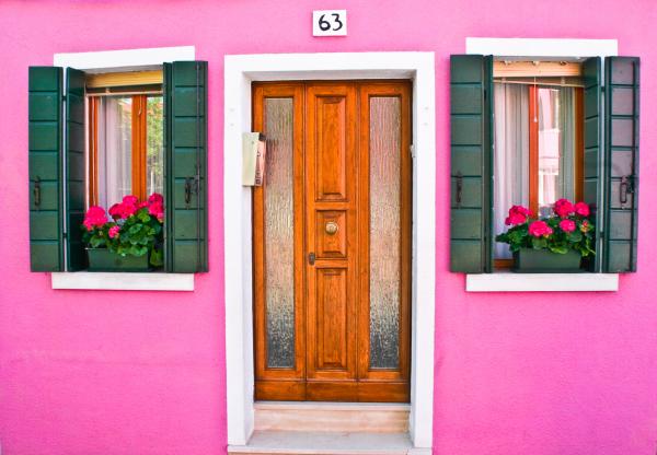 Doors and Windows Burano Italy Photograph - Doors and Windows Burano Italy 