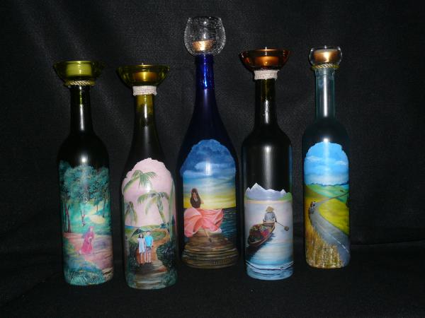 Wine Bottle Art