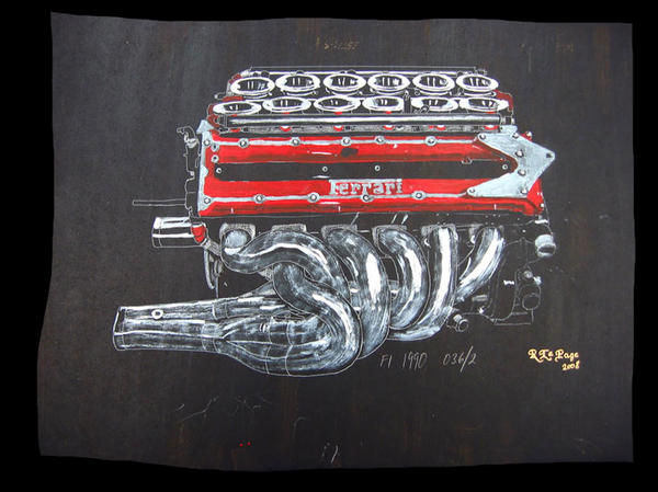 ferrari formula 1 engine. 1990 Ferrari F1 Engine V12