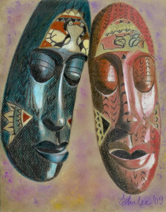 african art masks. African Masks Drawing
