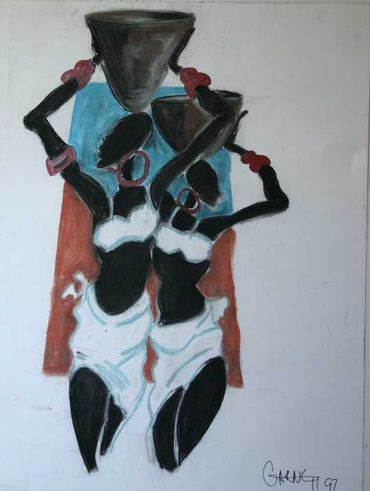 African Women Painting by Garnett Thompkins. Tags: paintings paintings