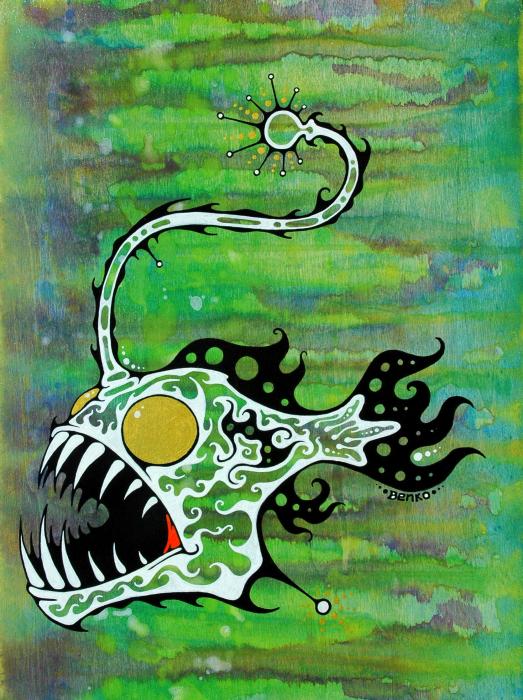 Angler II Mixed Media - Angler II Fine Art Print