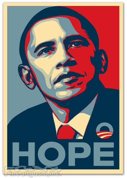 barack obama hope image. Barack Obama - Hope Painting