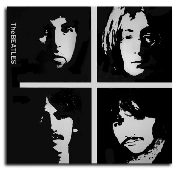 beatles white album. Beatles White Album Painting