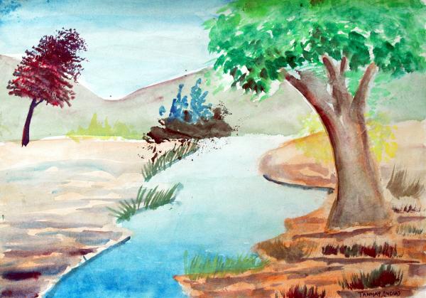 Beauty of nature Painting - Beauty of nature Fine Art Print
