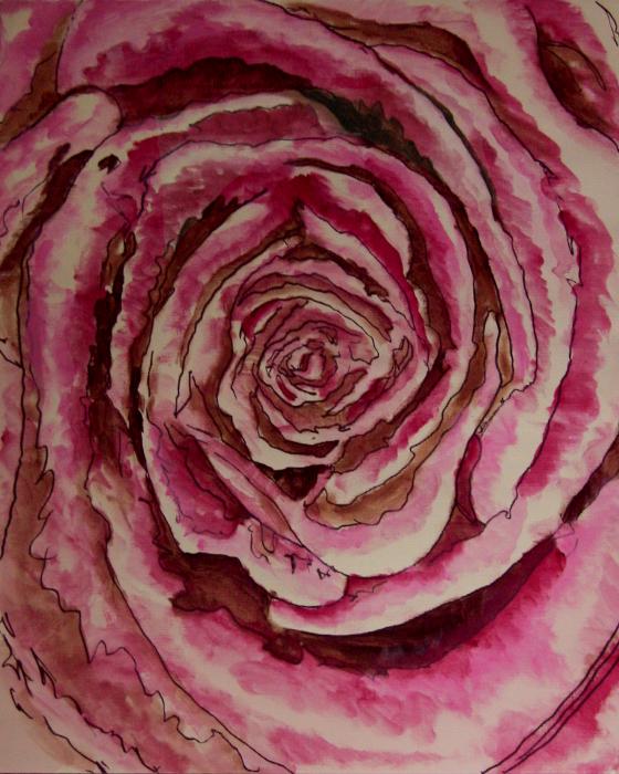 big pink roses pictures. Big Pink Rose Painting - Big