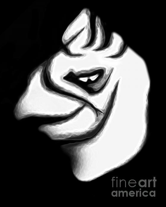 black and white art faces. Black and White Face Digital