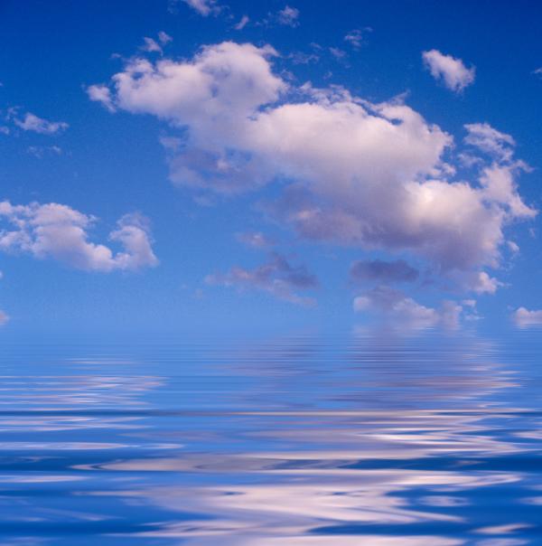 blue sky. Blue Sky Reflections