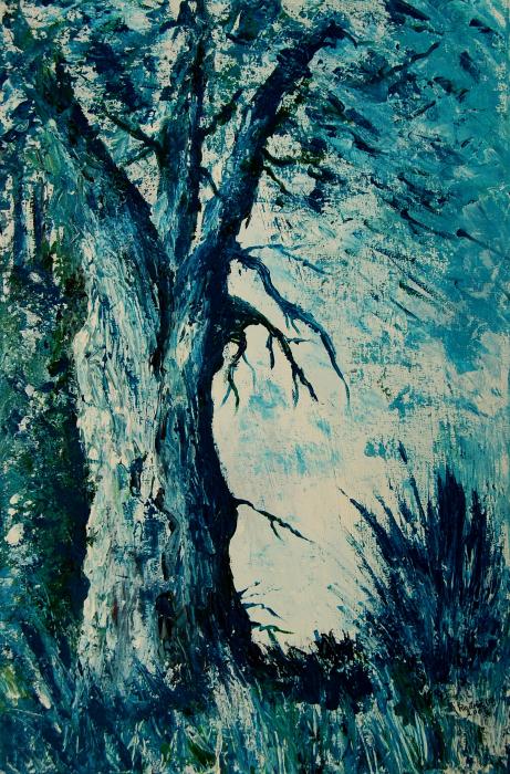 tree painting tableau