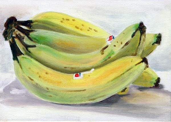 Bunch of Bananas Painting - Bunch of Bananas Fine Art Print
