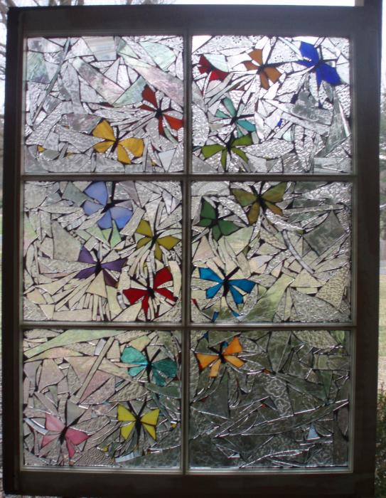 butterfly stained glass