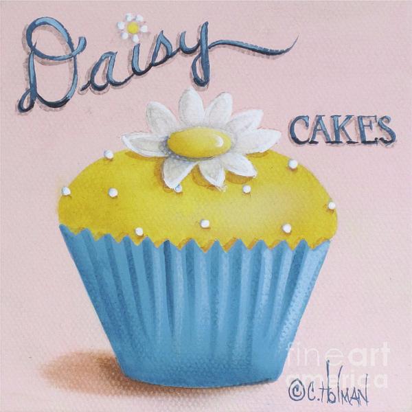 daisy cakes. Daisy Cakes Painting - Daisy Cakes Fine Art Print
