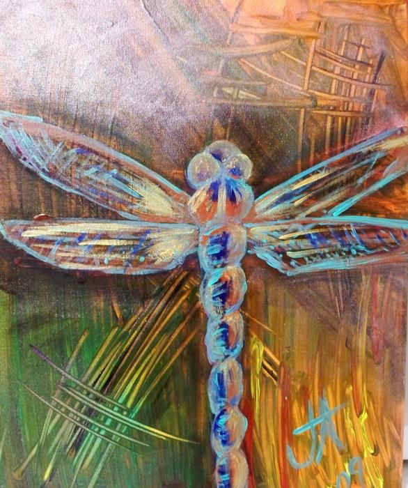 Dragon Fly 1 Painting - Dragon Fly 1 Fine Art Print