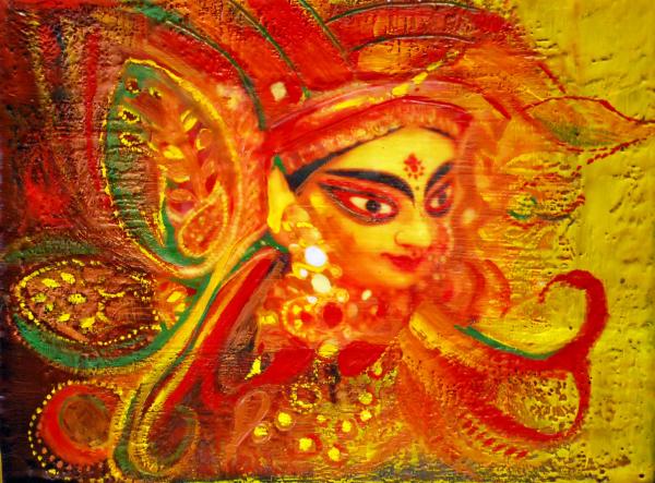 durga. Durga Painting - Durga Fine