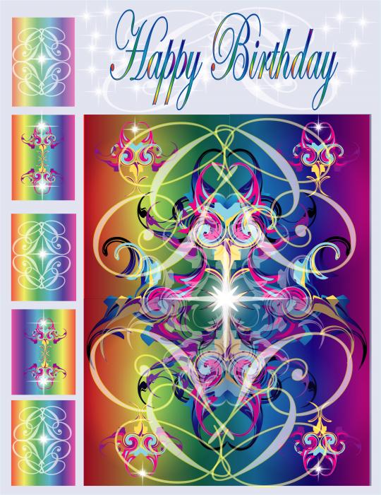 Happy Birthday Collage Digital Art - Happy Birthday Collage Fine Art Print