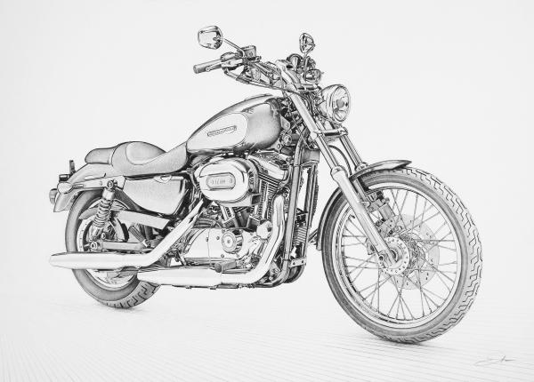 harley davidson drawings