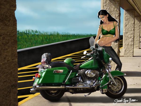 Sexy Girl Harley Davidson