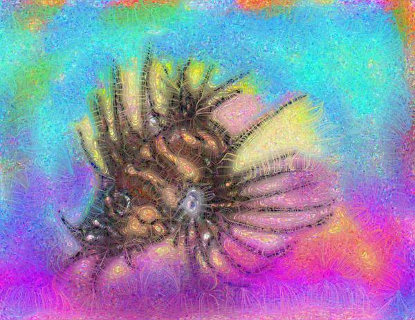 Hawaiian Turkey Fish Digital Art - Hawaiian Turkey Fish Fine Art Print