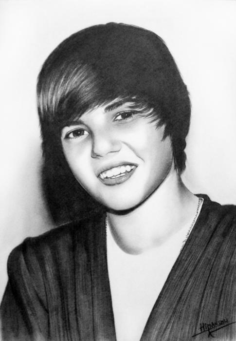 justin bieber pictures to print and color. Justin Bieber Drawing - Justin