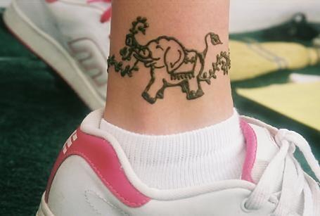 little tattoos. Little Elephant Painting