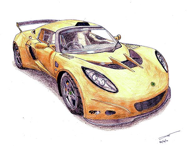 Lotus Exige Gt3. Lotus Exige GT3 Drawing