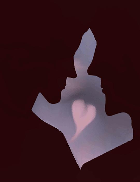 in love silhouette. Love Silhouette Digital Art