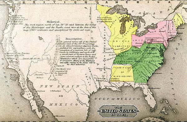 Map of the United States Painting - Map of the United States Fine Art Print. Map of the United States Painting by John Warner Barber and Henry Hare