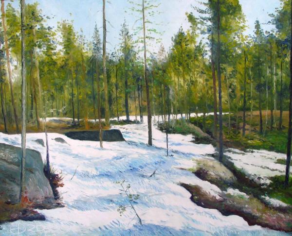 melting snow at umea norrbotten sweden 2002  enver larney 10 Negara Salju Terindah di Dunia