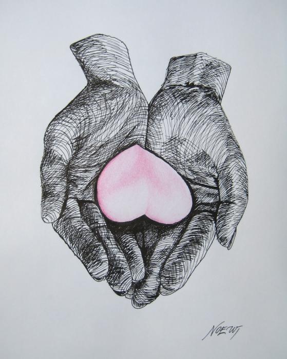 My Precious Heart Drawing - My Precious Heart Fine Art Print