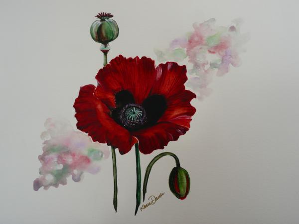 Oriental+Poppy+Painting++++Oriental+Poppy+Fine+Art+Print