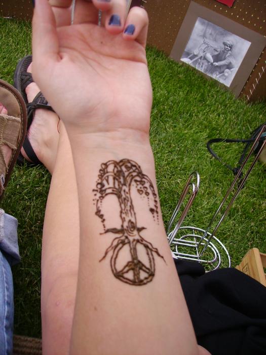 Peace Tree Drawing by Henna Tattoos Ogden Utah. Tags: henna body art 