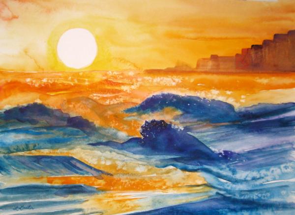 Perdido Key Sunset Painting - Perdido Key Sunset Fine Art Print