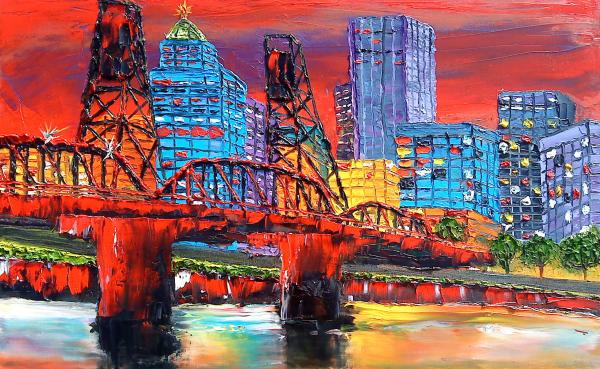 hawthorne bridge portland or. Portland City Lights Over The