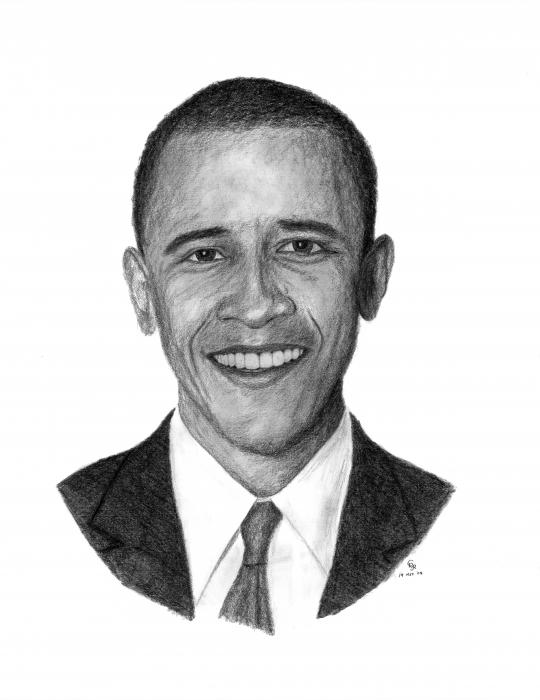 president barack obama pictures. President Barack Obama Drawing