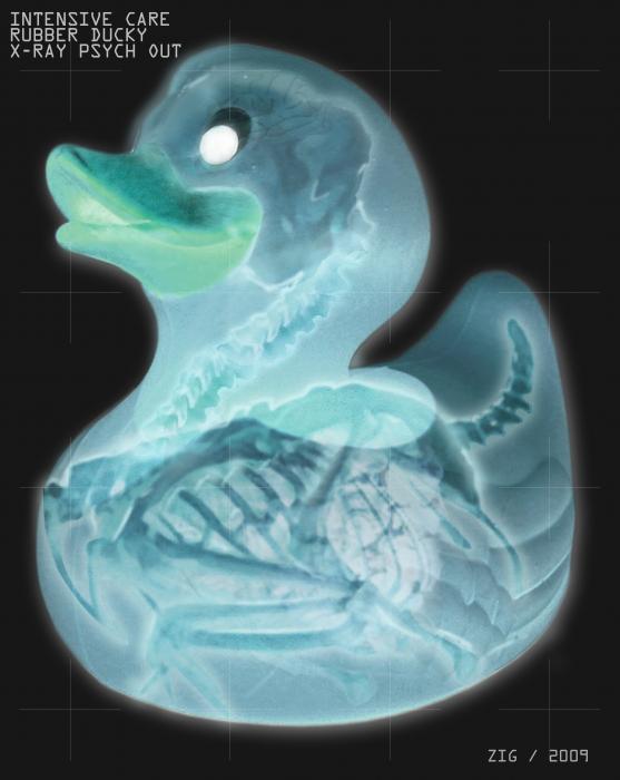 x ray art. Rubber Ducky X-Ray Painting