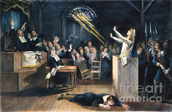  Salem Witch Trial, 1692 Greeting Card