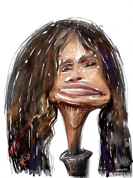 steven tyler caricature. Steven Tyler Mixed Media