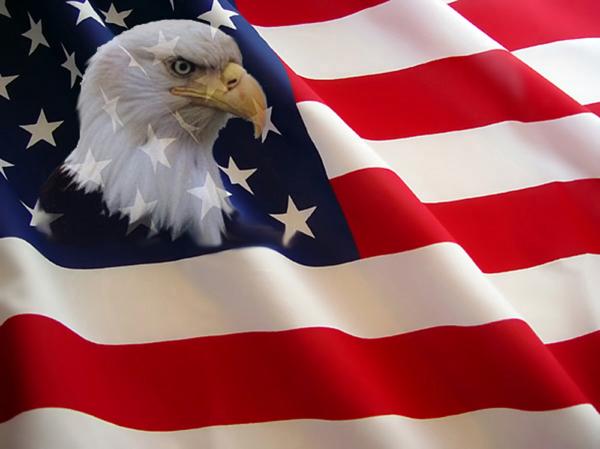 american flag eagle pictures. The Eagle Flag Photograph