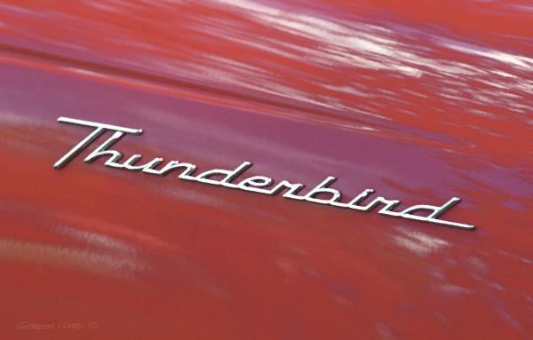 Thunderbird Car Nameplate Greeting Card