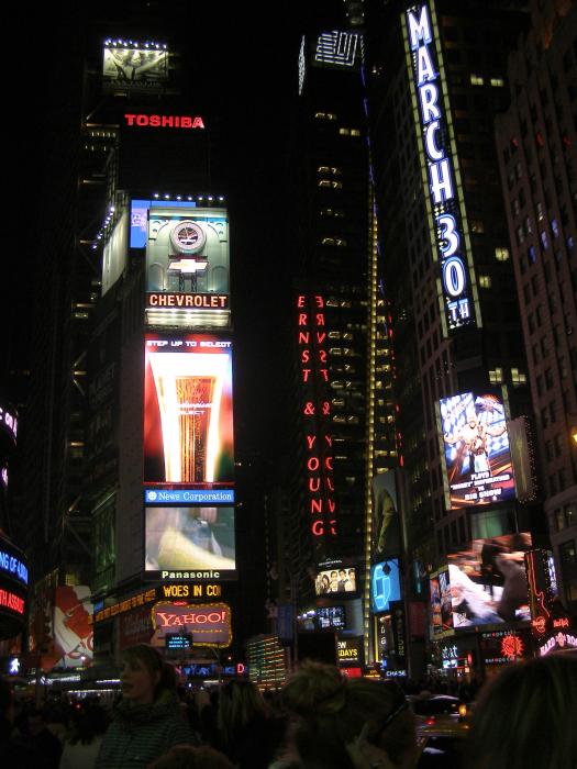 new york times square night. Times Square at Night