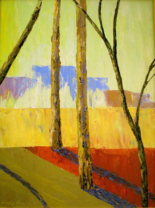 paintings of trees. Yellow Trees Painting - Yellow