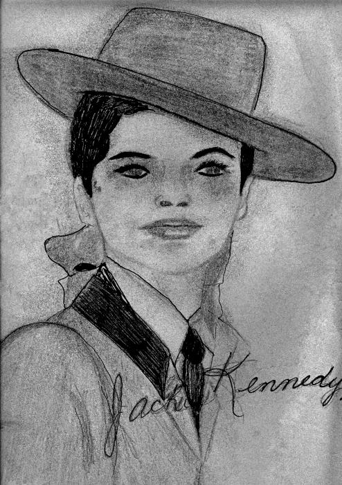 Young Jackie Kennedy Greeting Card
