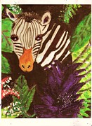 Anne-Elizabeth Whiteway - Peek-a-Boo Zebra with Sparkles Anne-Elizabeth Whiteway - Peek-a-Boo Zebra with Sparkles