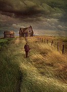 Sandra Cunningham - Old man walking up a path of tall grass... Sandra Cunningham - Old man walking up a path of tall grass...
