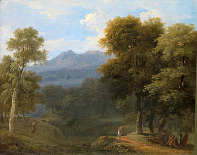  Painting - Classical Landscape With Figures by Jean-Victor Bertin