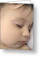 Sleeping Baby Greeting Card by Judee Stalmack - sleeping-baby-judee-stalmack