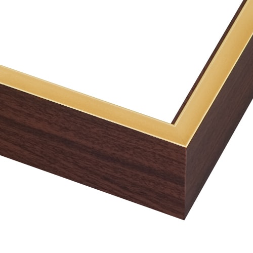 CF8 - CF8 - Large Canvas Floater - Walnut w/ Gold