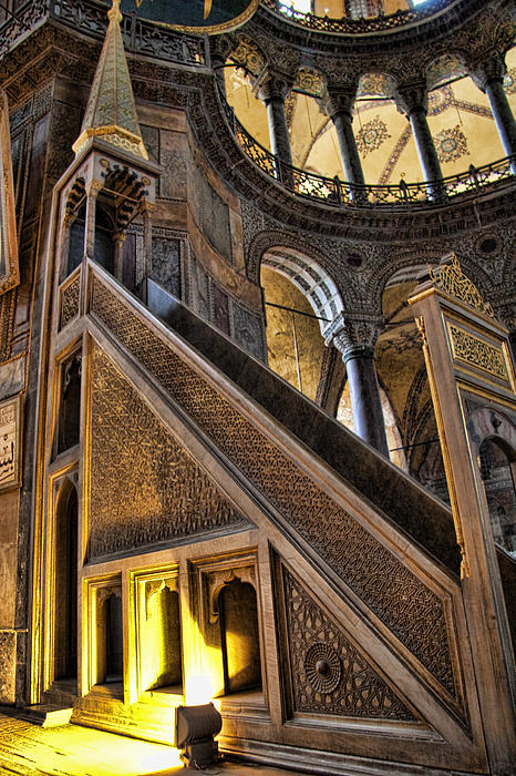 Pulpit In The Aya Sofia Museum In Istanbul Photograph