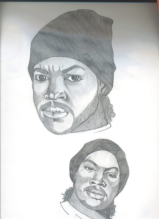 Ice Cube Drawing by Nathan Denham II