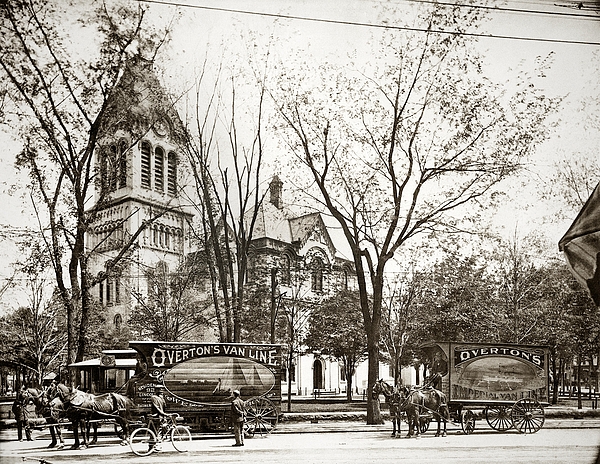 Old Courthouse Public Square Wilkes Barre Pa Late 1800s Photograph by
